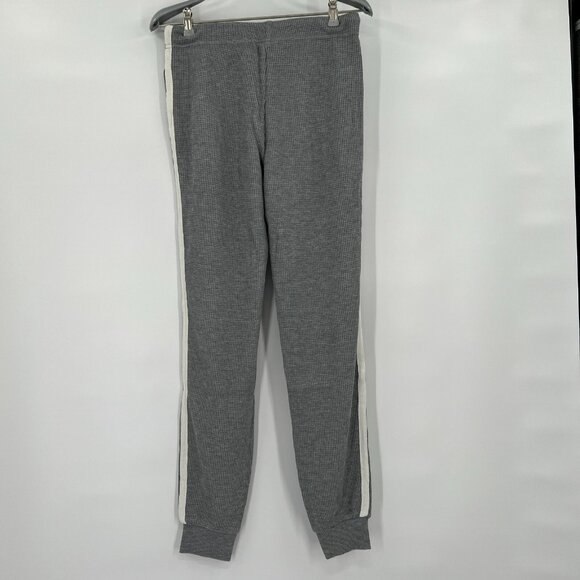 Varley Kelvin Jogger Lounge Pants Waffle Knit Gray Marled/White Side Stripe XS - Picture 5 of 9